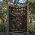 To My Wife - Heirloom Woven Blanket