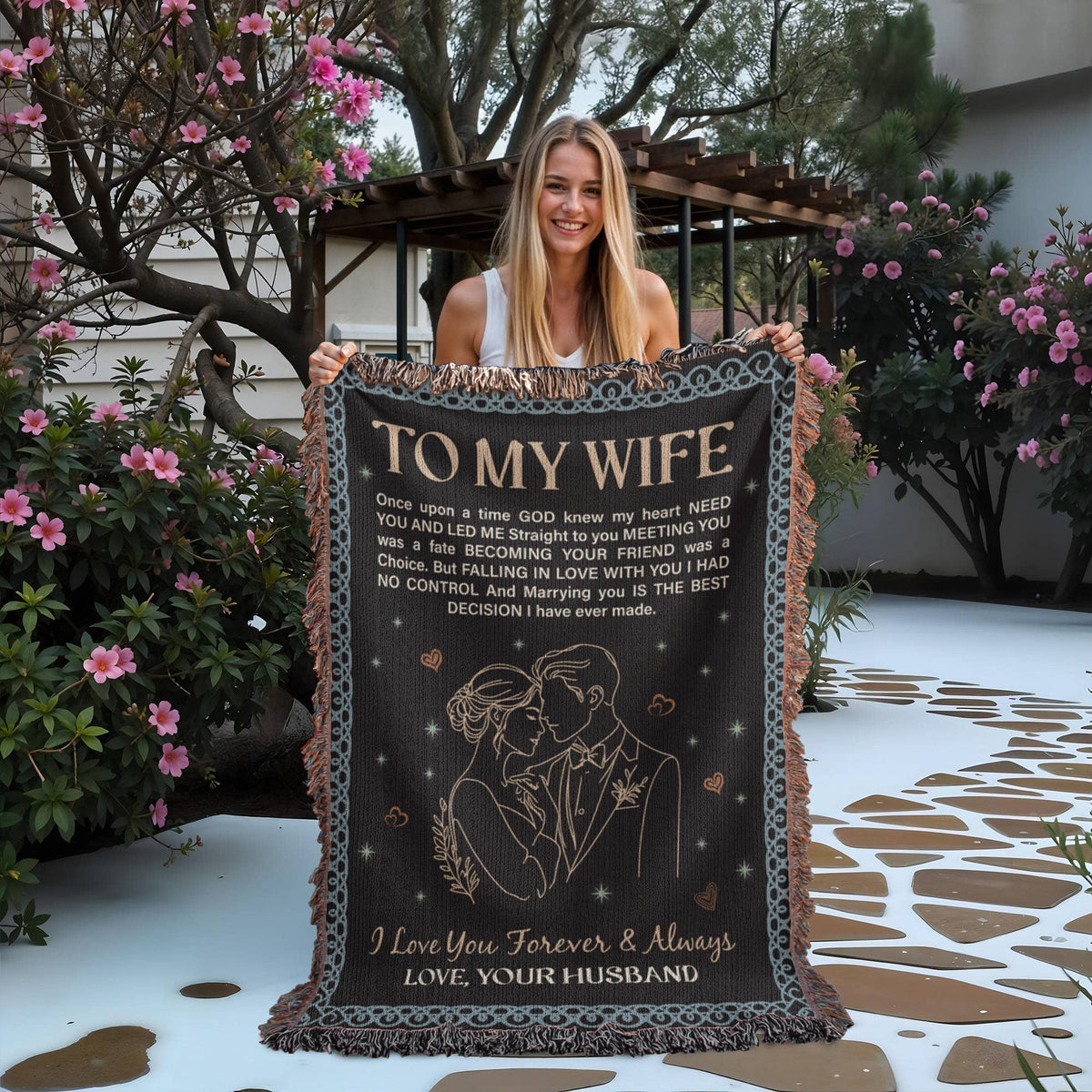 To My Wife - Heirloom Woven Blanket